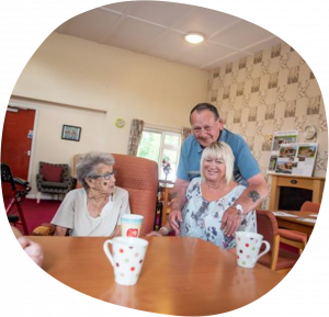 Residents at a scheme