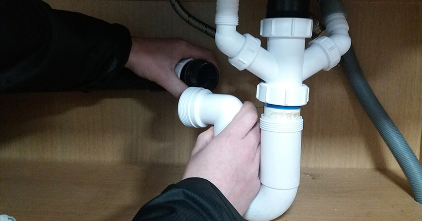 Image showing a sink u-bend or sink trap unit