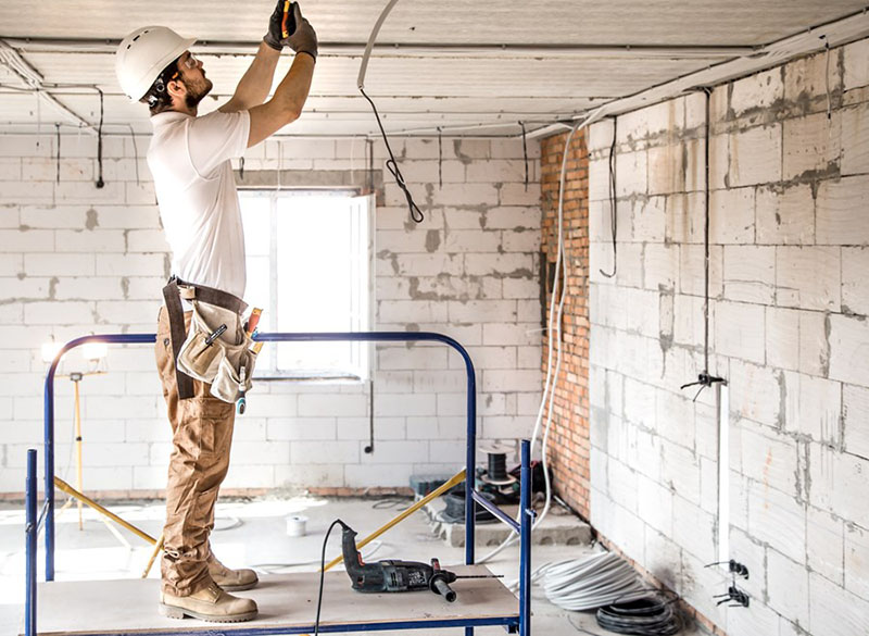 Electrician working