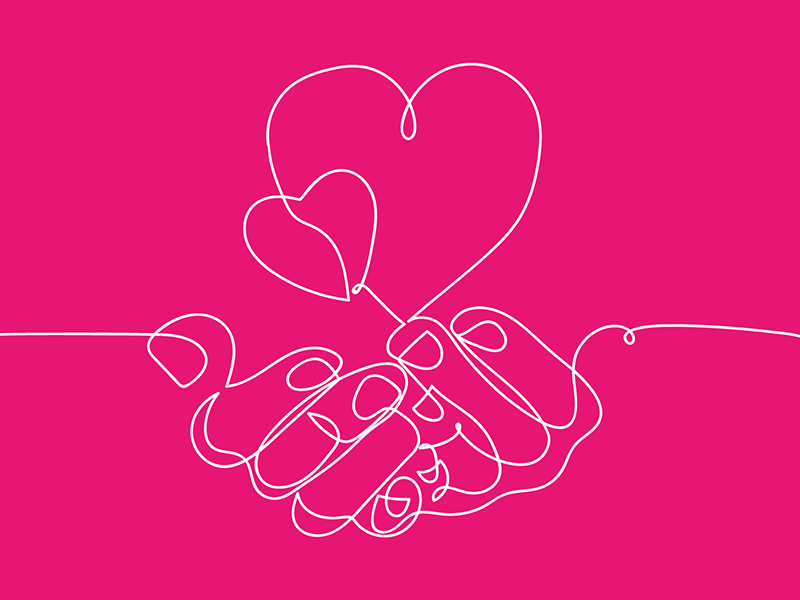 Heart in hands