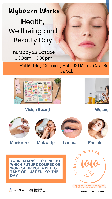 Health wellbeing and beauty event poster